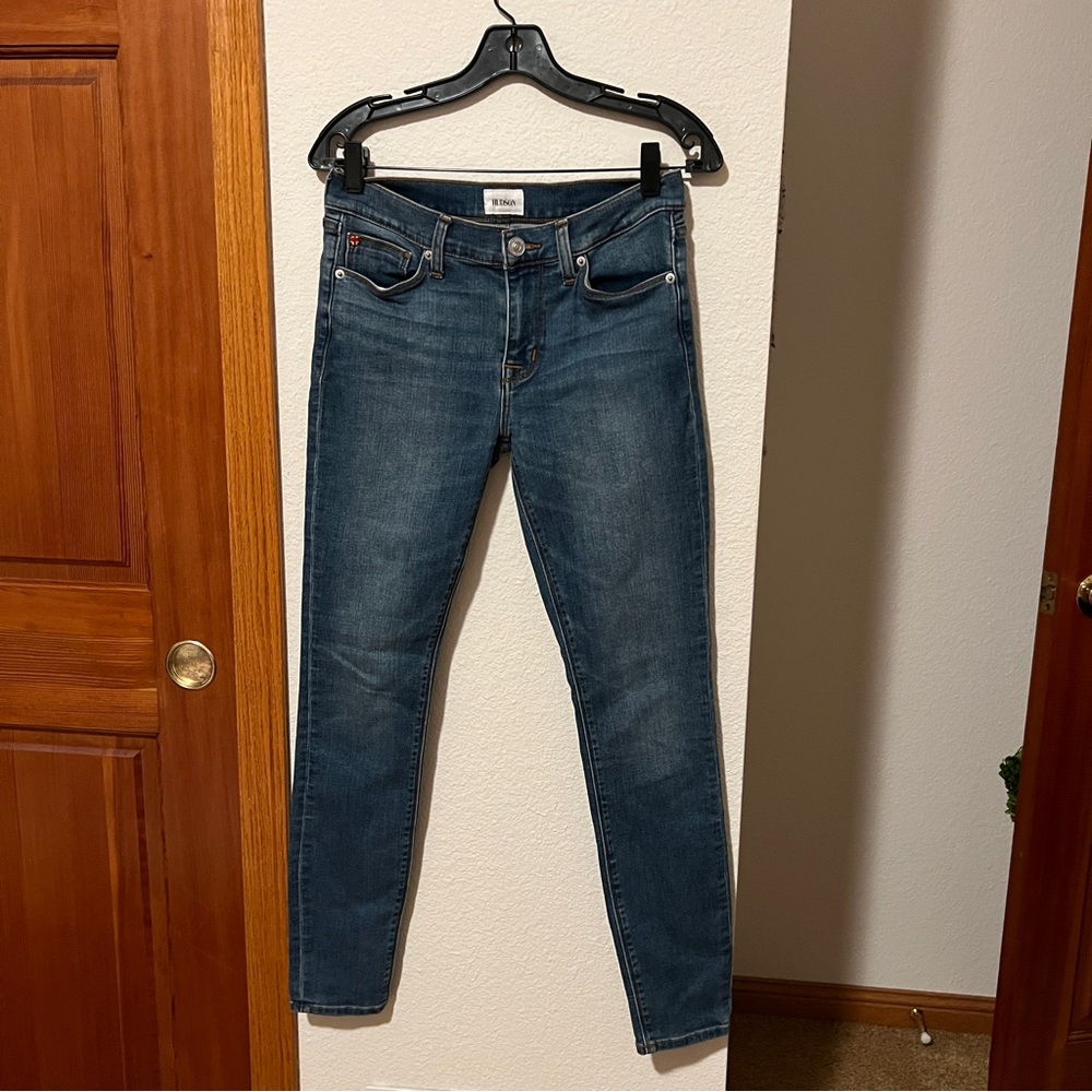 Hudson Krista Super Skinny Jeans Sz 27 Dark Wash Stretch Denim